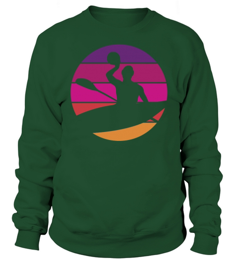 Canoe Polo - Retro - Vintage - Sunset Sweatshirt Unisex