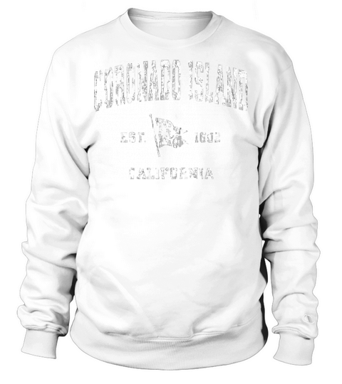 Coronado Island Ca Vintage Nautical Boat Anchor Fl Sweatshirt Unisex