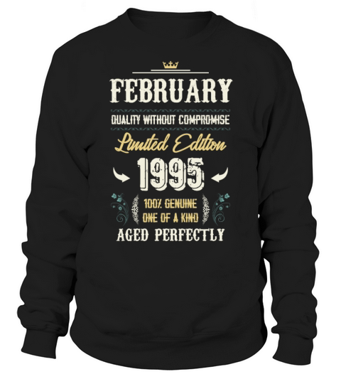 February 1995 Vintage Birthday Present Sweatshirt Unisex