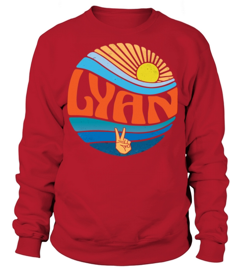 Lyan Shirt Vintage Sunset Lyan Groovy Tie Dye Sweatshirt Unisex