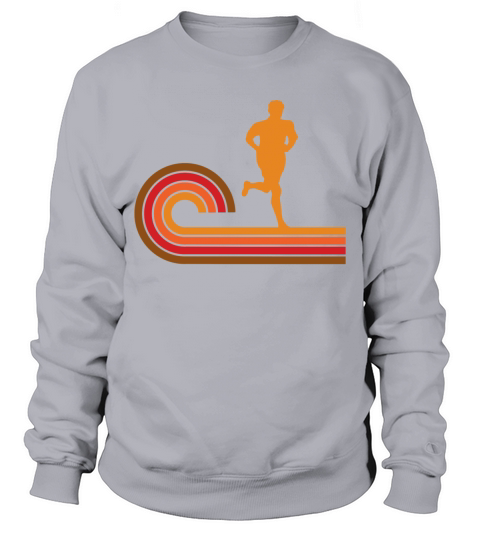 Retro Style Runner Silhouette Running Sweatshirt Unisex