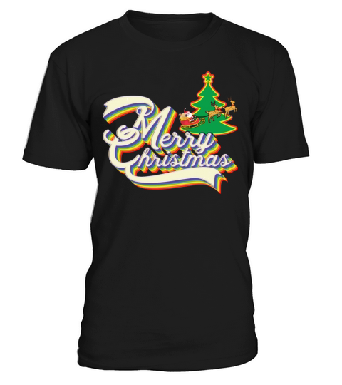 Colorful Merry Christmas Women Xmas Outfit T-Shirt Unisex