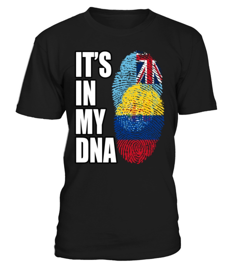 Fijian And Colombian Mix Heritage DNA Flag T-Shirt Unisex