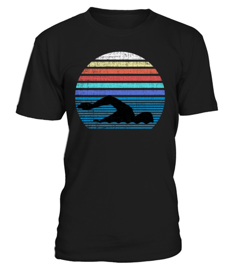 Funny Vintage Retro Swim Swimmer Swimming 80s Gift T-Shirt Unisex