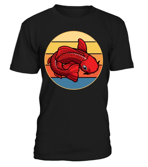 Japanese Koi Fish Vintage Retro Sunset T-Shirt Unisex