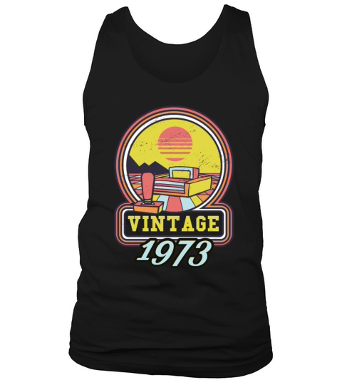 1973 Vintage born in Gamer age Birthday gift idea Tank Top Unisex