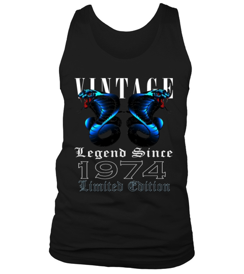 1974 Vintage Cobra 49 Years Limited Edition Tank Top Unisex