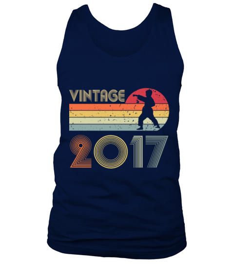 5th Birthday Karate Taekwondo Vintage 2017 Boy Kid Tank Top Unisex