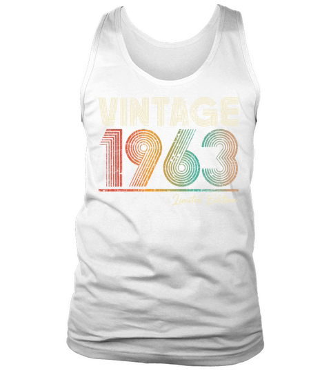 60 Years Old Vintage 1963 60th Birthday Gifts Tank Top Unisex