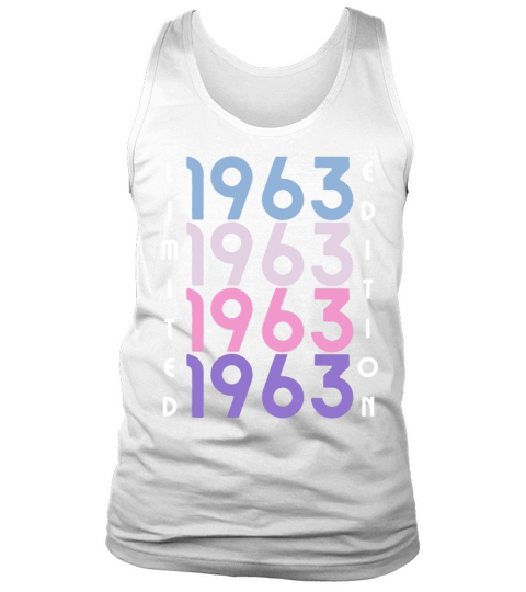 60 Years Vintage 1963 Retro 60th Birthday Tank Top Unisex