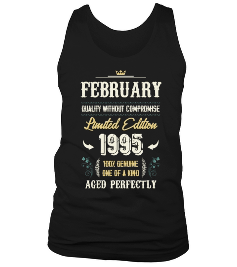 February 1995 Vintage Birthday Present Tank Top Unisex