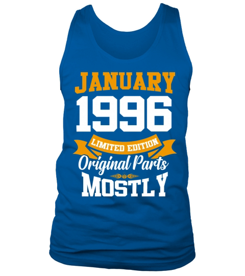January 1996 Limited Edition Birthday Present Tank Top Unisex