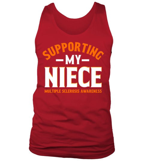 Multiple Sclerosis Awareness Supporting My Niece Tank Top Unisex