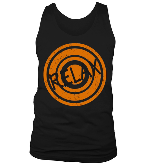 Relax Black Word Tank Top Unisex