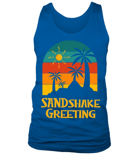 Sandshake Greeting Summer Trip Tropical Travel Tank Top Unisex