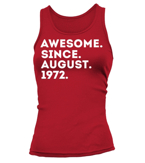 1972 50 Years Old birthday Gifts awesome Tank top Woman