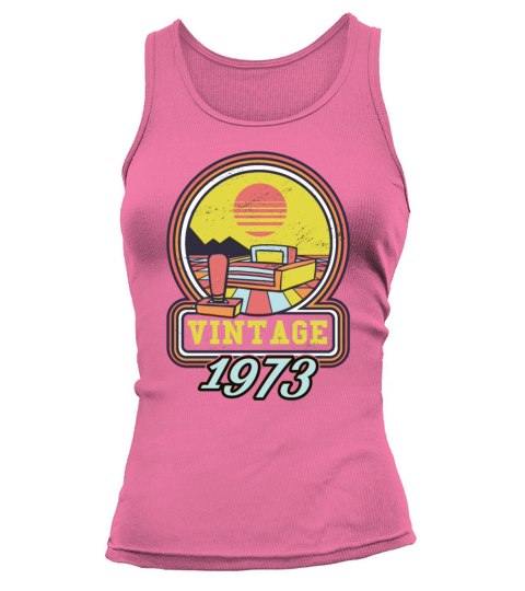 1973 Vintage born in Gamer age Birthday gift idea Tank top Woman