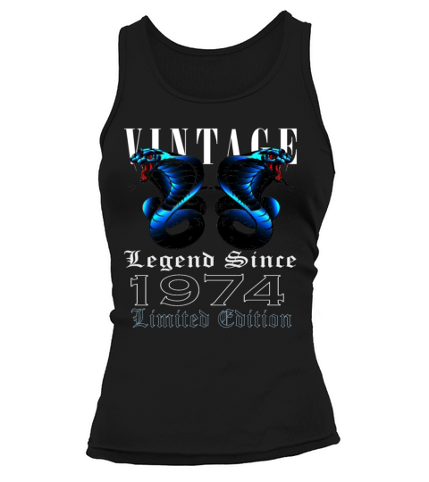 1974 Vintage Cobra 49 Years Limited Edition Tank top Woman