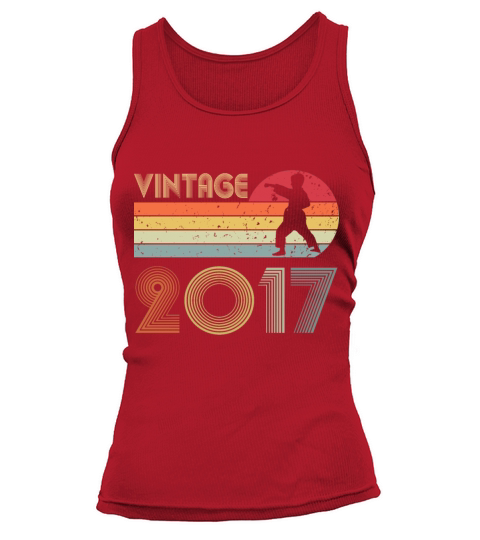 5th Birthday Karate Taekwondo Vintage 2017 Boy Kid Tank top Woman
