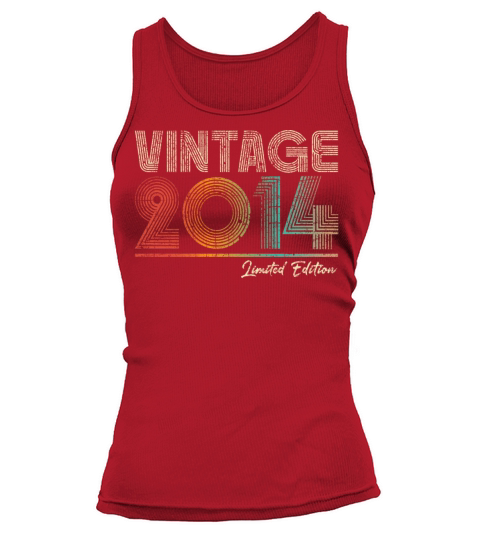 9 Years Old Vintage 2014 9th Birthday Gifts Tank top Woman
