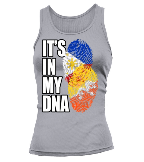 Bhutanese And Filipino Mix Heritage DNA Flag Tank top Woman