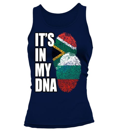 Bulgarian And South African Mix Heritage DNA Flag Tank top Woman