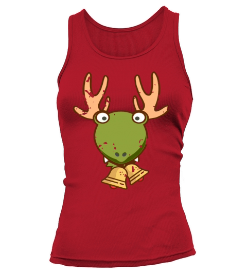 Merry Christmas Cute Retro Vintage DINO Reindeer Christmas Designs Tank top Woman