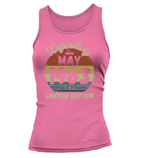 May 1963 - Vintage Birthday Present Tank top Woman