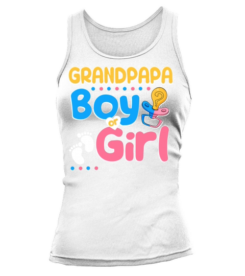 Pink or Blue Grandpapa Loves You Best Grandfather Tank top Woman