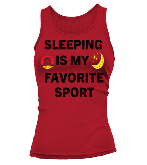 SLEEPING IS MY FAVORITE SPORT Tank top Woman