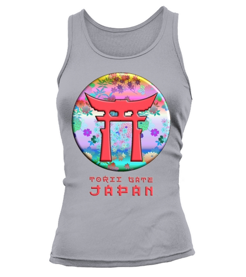 Torii Gate Shinto Japan Asian Floral Pattern Tank top Woman