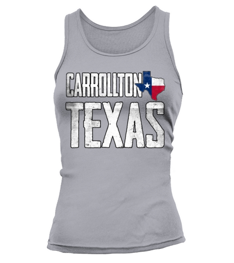 Vintage Carrollton Texas Flag Tank top Woman