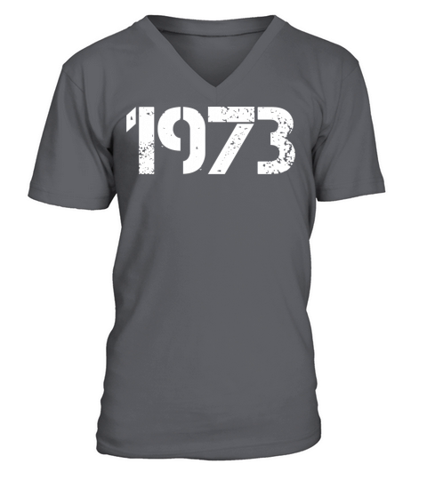 1973 Retro Vintage Birthday since in 1973 gift V-Neck T-shirt
