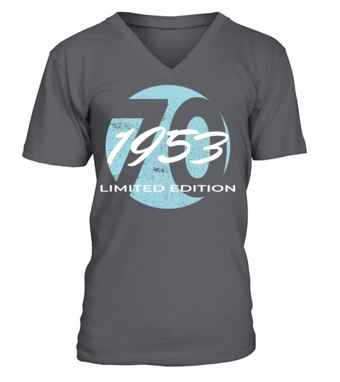 70th birthday men women 70 years 1953 vintage V-Neck T-shirt