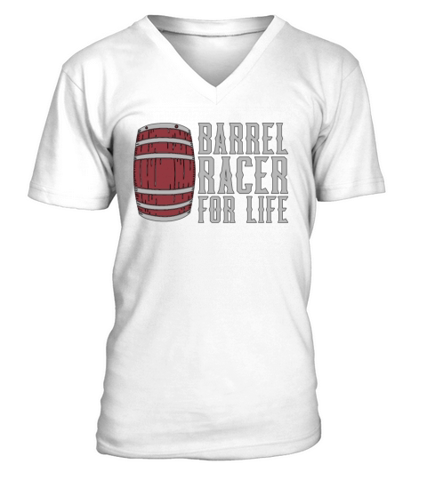 Barrel Racing Barrel Racer For Life Western Riding V-Neck T-shirt