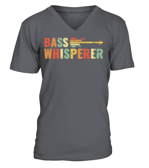 For best Bass Player BASSIST QUOTE Bass Whisperer V-Neck T-shirt