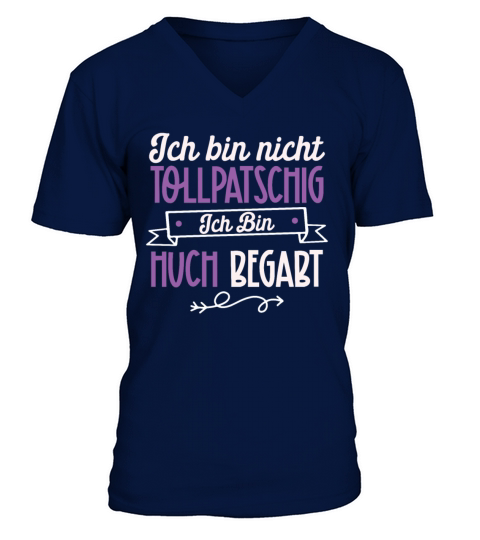 Funny German Quote Black Humour V-Neck T-shirt