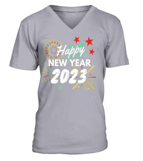 Happy New Year 2023 Vintage Gifts V-Neck T-shirt