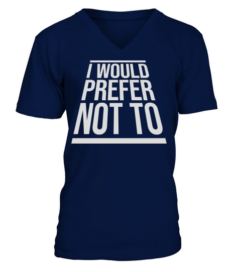 I prefer not to V-Neck T-shirt