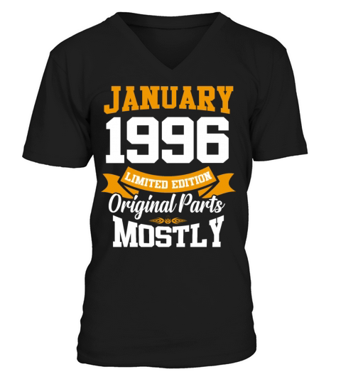 January 1996 Limited Edition Birthday Present V-Neck T-shirt