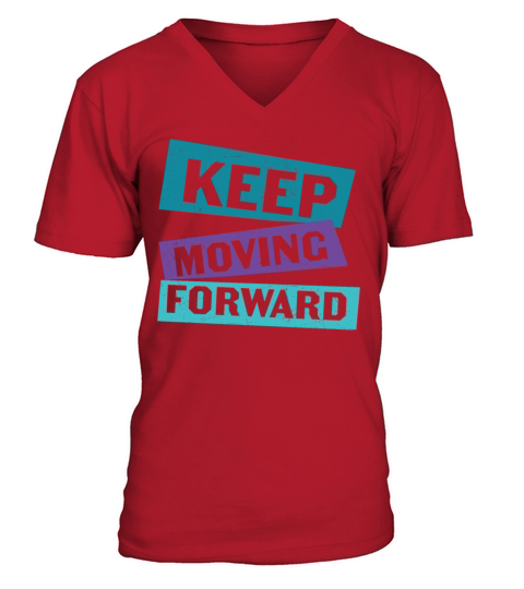 Keep Moving Forward Mental Health V-Neck T-shirt