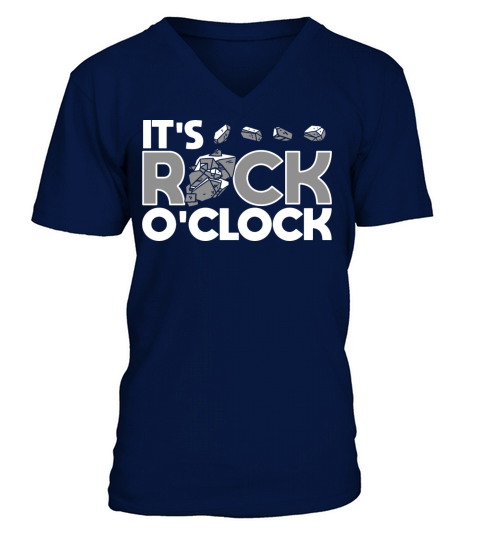 Minerals Collecting - Its Rock OClock V-Neck T-shirt