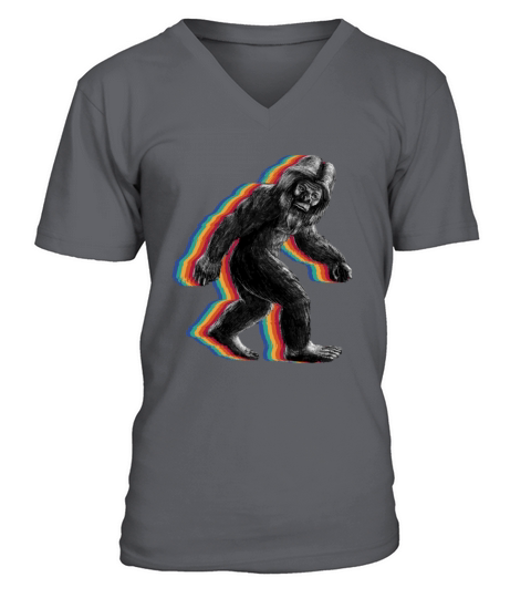 Retro Bigfoot vintage Fun and Nostalgic Sasquatch V-Neck T-shirt