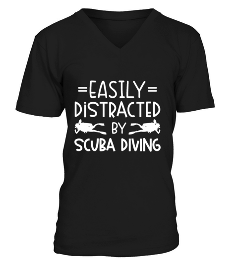 Scuba Diving Gift Underwater Lover Scuba Diver V-Neck T-shirt