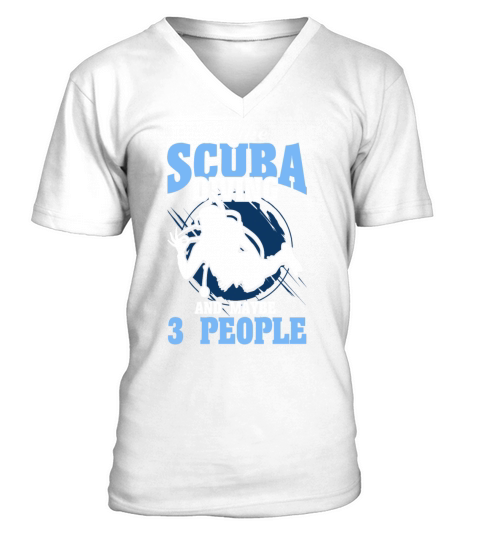 Scuba Diving Gift Underwater Lover Scuba Diver V-Neck T-shirt