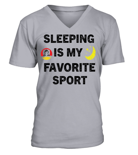 SLEEPING IS MY FAVORITE SPORT V-Neck T-shirt