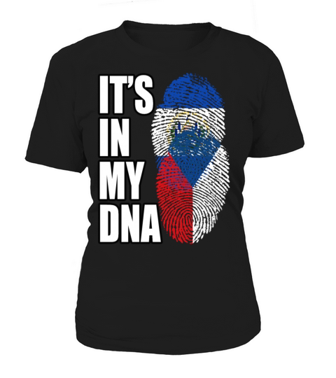 Czech And Salvadoran Mix Heritage DNA Flag Women's T-Shirt
