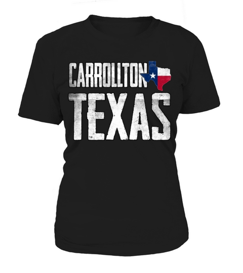 Vintage Carrollton Texas Flag Women's T-Shirt