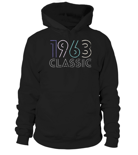 60 Years Vintage 1963 Retro 60th Birthday Hoodie Unisex