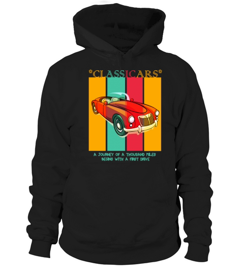 Classic Vintage Cars Hoodie Unisex